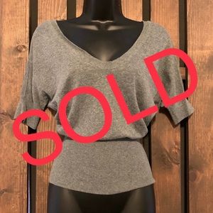 SOLD on MERC- Express gray top